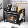 S3827d3bd37ab4d4a83d335e9c42ac291I.webp 1pc Expandable 42-64cm Microwave Shelf Organizer, Moisture And Rust Proof Microwave Countertop Organizer,Tableware Storage