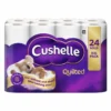 382135701897246 Cushelle Quilted 3-Ply Toilet Tissue, 24 Pack (157 Sheets)