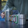 395997063774238 Alpine Mountain Gear Coffee Percolator With 4 Carabiner Mugs