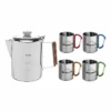 395997064036382 Alpine Mountain Gear Coffee Percolator With 4 Carabiner Mugs