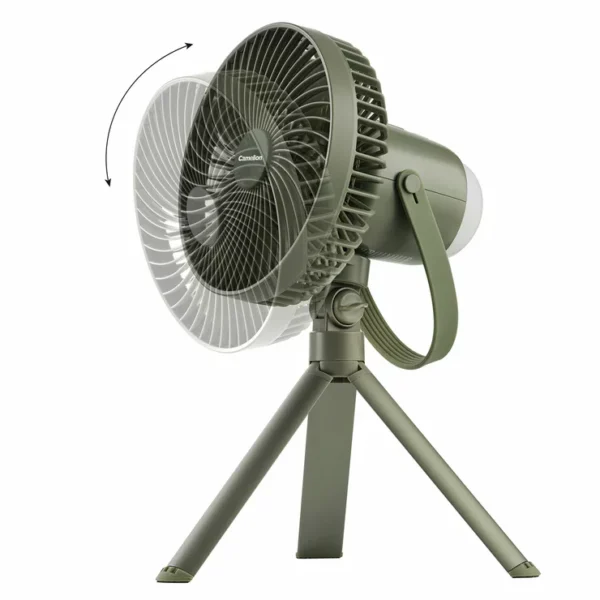 396385061273630 Camelion Rechargeable Camping Fan With LED Light