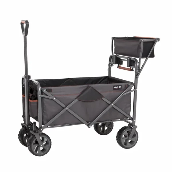 452386070495262 Mac Sports Deluxe Push Pull Folding Wagon with Brakes