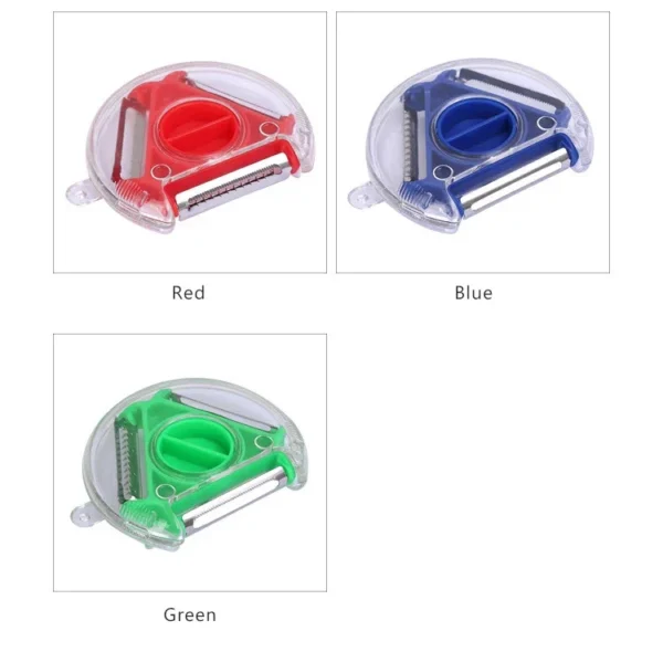 S01934f67a78e4ea0aa207ed631c22008X.webp 3 In 1 Fruit and Vegetable Peeler Multifunctional Vegetable Shredding Tools Stainless Steel Blade Peel Grater Kitchen Tools