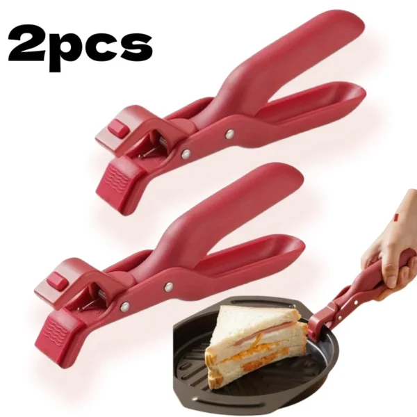 S077fe8b7f42549a5a25df0b4a7957d907.webp 2/1Pcs Anti-Scald Clips Hot Dish Plate Gripper Kitchen Non-slip Bowls Clamp Holder for Frying Pans Air Fryer Steamers Oven