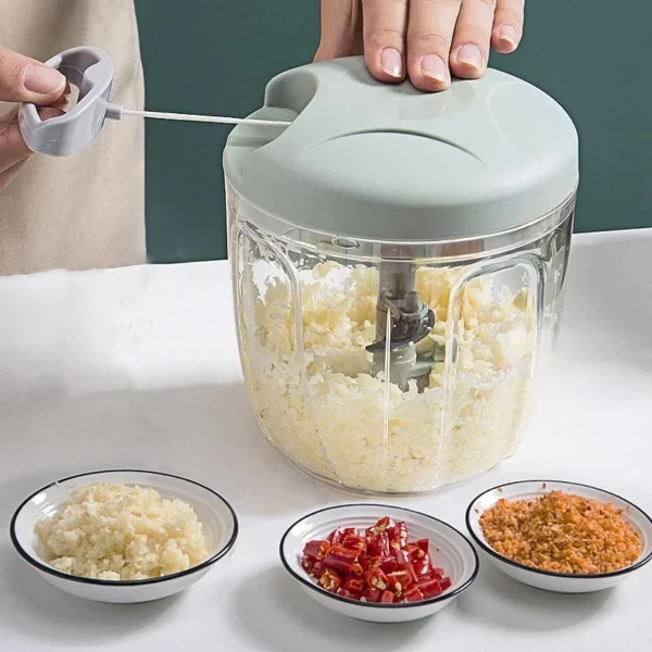 S08e193c2c24c4b32b220bca8e147f075H.webp 900/500ML GarlicChopper Manual Rotate Vegetable Cutter Choppers Slicer Fruit Garlic Crusher Kitchen Gadget Blenders Meat Grinder