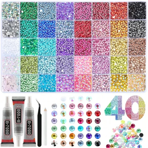 S0cd23ba2f0134c2887906ee3f13cde2fP.webp 2026 New Colorful DIY Resin Rhinestone Kit for Bedazzling