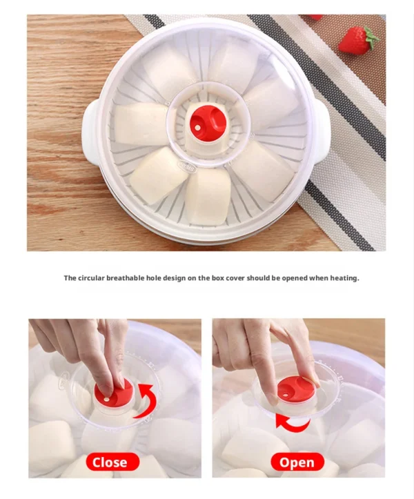 S0f4276f9849d4ee7bb44dab6312e9258Z.webp Microwave Oven Special Box Heated Soup Pot Rice Steamed Hot Steamed Buns Buns With Lid Eco-friendly Food Grade Kitchen Tool