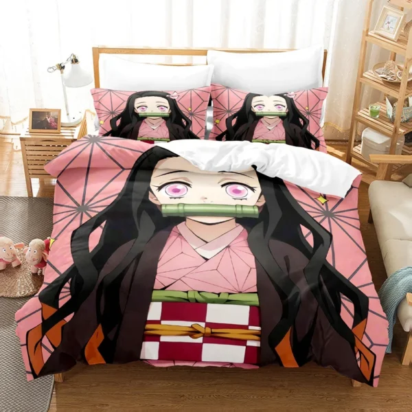 S100e982cf8564e2b890531676b3b0d6fF.webp Nezuko Kamado Bedding Set
