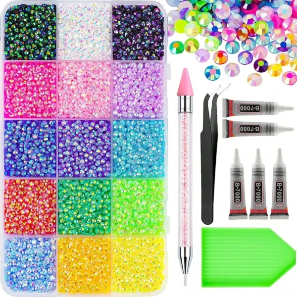 S114fabf6c2384971b6b029ce7dbee3aam.webp 2026 New Colorful DIY Resin Rhinestone Kit for Bedazzling