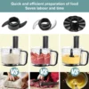 S11e11cb77d9f473ab7c47b04d83169537.webp TopStrong 6-in-1 for Chopping, Slicing, Shredding and Kneading Dough, 3 Speeds with Pulse, 2L Mixing Bowl 800W Food Processor