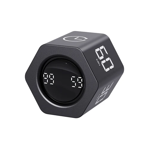 S16d0bb12ee7e4d77b48699c2045544acq.webp Productivity Cube Timer Gravity Sensor Flipping LED Display 4 Preset Time Dual Modes Countdown Cooking Study Mini Digital Timer