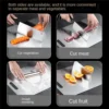 S18837ab850a6457c82af8eafd47ceb689.webp Stainless Steel Panel and Chopping Board Kitchen Household Thickened Double Sided Cutting Board Block Kneading Dough Board