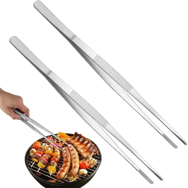 S1928399da49b46df87fb41a82e7d9f89i.webp Multifunction Barbecue Tongs Food Tongs Food Clip Kitchen Gadgets Stainless Steel Churrasco Tweezers Clip Buffet BBQ Tool