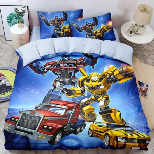 S1987b3e32fd24886b7aac5463e612b68S.webp Transformers theme Bedding Set