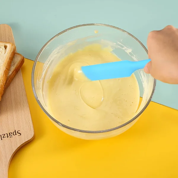 S1cdf9a9f8a5741ceb1cc8f6440cb40993.webp Food Grade Silicone Cream Scraper Household all-in-one Long Cake Spatula Heat-resistant Kitchen Baking Tool