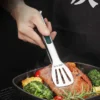 S1d9efb78a7194a02ab74b764895085d2T.webp 1pc Non Slip Stainless Steel Food Tongs Meat Salad Bread Clip Barbecue Grill Buffet Clamp Cooking Tools Kitchen Accessories
