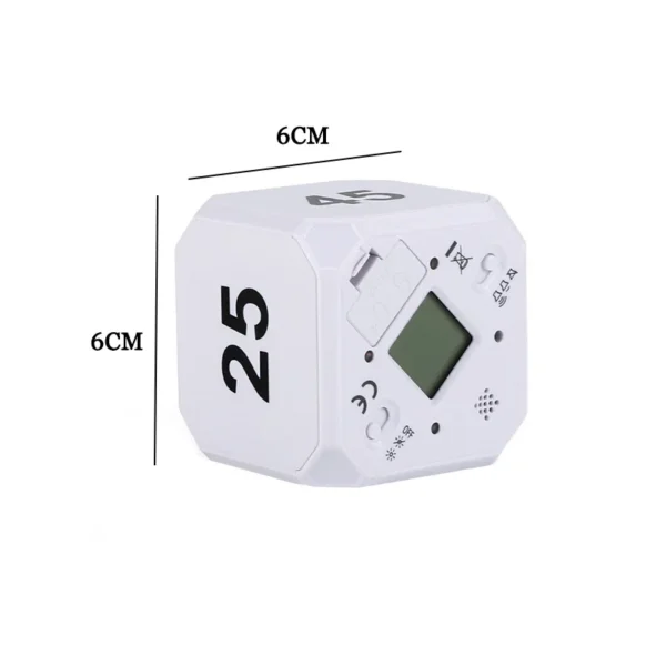 S2040006992154914acb8555dbc8a9429w.webp Productivity Cube Timer Gravity Sensor Flipping LED Display 4 Preset Time Dual Modes Countdown Cooking Study Mini Digital Timer