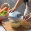 S25faf219baf5464e8df14c6692c5585am.webp 900/500ML GarlicChopper Manual Rotate Vegetable Cutter Choppers Slicer Fruit Garlic Crusher Kitchen Gadget Blenders Meat Grinder