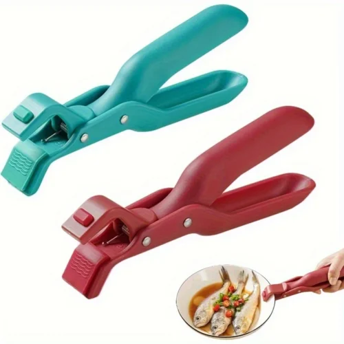 2/1Pcs Anti-Scald Clips Hot Dish Plate Gripper Kitchen Non-slip Bowls Clamp Holder for Frying Pans Air Fryer Steamers Oven