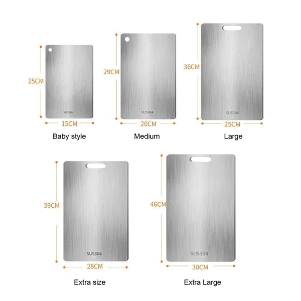 S3003f4a60cad4d95b00bef1f155fe2466.webp Stainless Steel Panel and Chopping Board Kitchen Household Thickened Double Sided Cutting Board Block Kneading Dough Board