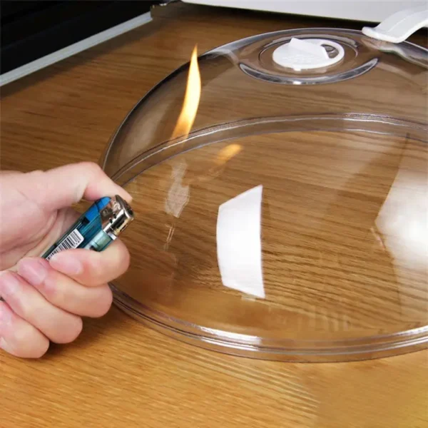 Microwave food splash proof cover, household oven heating cover, plate transparent cover, handle, cooking utensils accessories