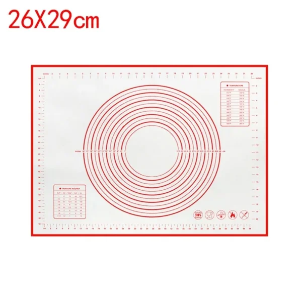 S3085779242a84ec6909ed78dec3169c08.webp UNTIOR 1PCS Silicone Baking Mat Kneading Pad Dough Mat Pizza Cake Dough Maker Kitchen Cooking Grill Non-Stick Gadgets Bakeware