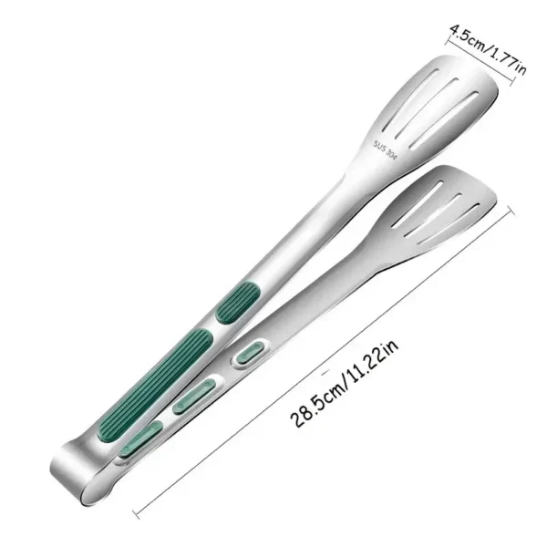 S334e6975aab2492fb99d746eb6a91c45Z.webp 1pc Non Slip Stainless Steel Food Tongs Meat Salad Bread Clip Barbecue Grill Buffet Clamp Cooking Tools Kitchen Accessories