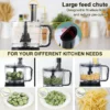 S3569c68d27aa4ff3b72bbc0a5a8610ffZ.webp TopStrong 6-in-1 for Chopping, Slicing, Shredding and Kneading Dough, 3 Speeds with Pulse, 2L Mixing Bowl 800W Food Processor