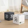 S37684d609fb6429e8721dc66f8e5ff42b.webp Productivity Cube Timer Gravity Sensor Flipping LED Display 4 Preset Time Dual Modes Countdown Cooking Study Mini Digital Timer