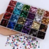 S3c658622d0f14b7db9639336d4f30741c.webp 24 Colors Bright Sequins Round Flatback Confetti Paillettes