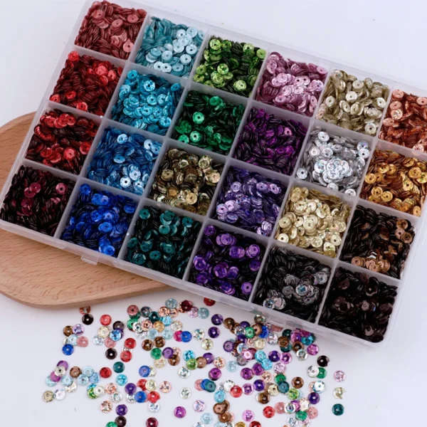 S3c658622d0f14b7db9639336d4f30741c.webp 24 Colors Bright Sequins Round Flatback Confetti Paillettes