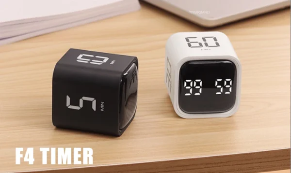 S3d83404f8d6746c9904ccaf644dfbec3d.webp Productivity Cube Timer Gravity Sensor Flipping LED Display 4 Preset Time Dual Modes Countdown Cooking Study Mini Digital Timer