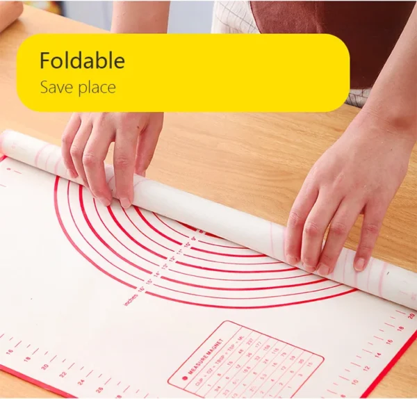 S441acb82467d4373ba233fd58fac03dbO.webp UNTIOR 1PCS Silicone Baking Mat Kneading Pad Dough Mat Pizza Cake Dough Maker Kitchen Cooking Grill Non-Stick Gadgets Bakeware