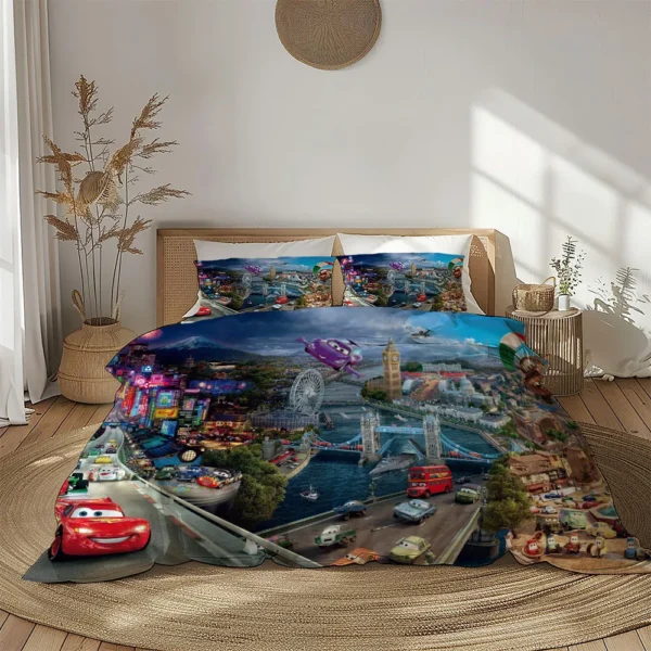 S46a22087664045a6b82a56e84af03b0f2.webp Racing Mcqueen Cars Duvet Cover Set