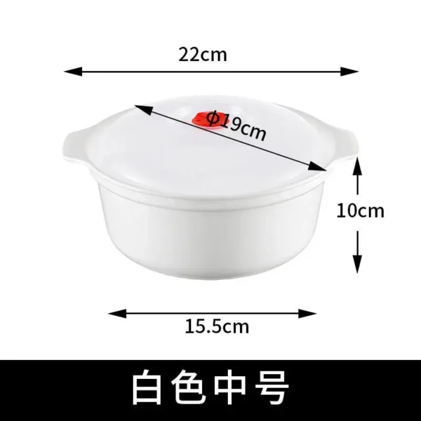 S483858a20ad74bbd8ea888ce929b7323Z.webp Microwave Oven Special Box Heated Soup Pot Rice Steamed Hot Steamed Buns Buns With Lid Eco-friendly Food Grade Kitchen Tool