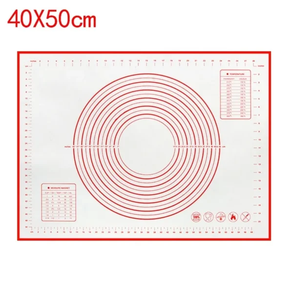 S49c23946f0254d5fa0458bc4691613a1j.webp UNTIOR 1PCS Silicone Baking Mat Kneading Pad Dough Mat Pizza Cake Dough Maker Kitchen Cooking Grill Non-Stick Gadgets Bakeware