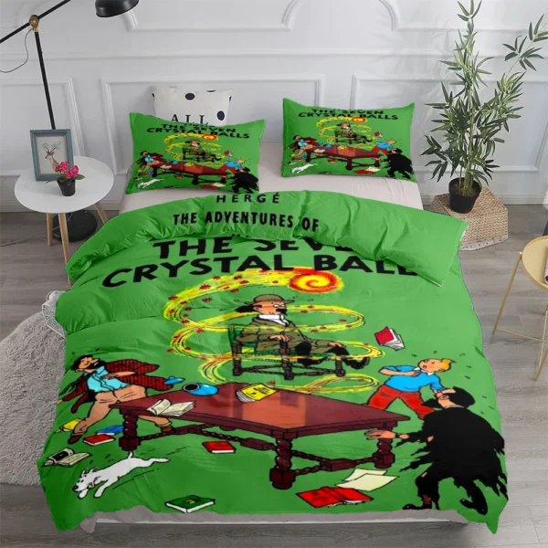 S4f52f9aea12340e7a8dd3d69bfbcf3cek.webp Tintin Adventure Tales Children Duvet Cover Set