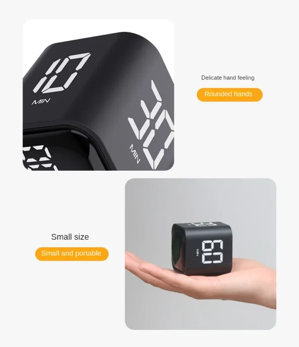 S4fcb41f044fb4c399d3ce8790a1895b2y.webp Productivity Cube Timer Gravity Sensor Flipping LED Display 4 Preset Time Dual Modes Countdown Cooking Study Mini Digital Timer