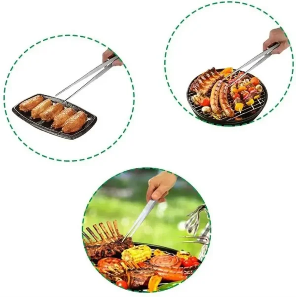 S547c299e294946e0bbd8b3a53175c79dG.webp Multifunction Barbecue Tongs Food Tongs Food Clip Kitchen Gadgets Stainless Steel Churrasco Tweezers Clip Buffet BBQ Tool