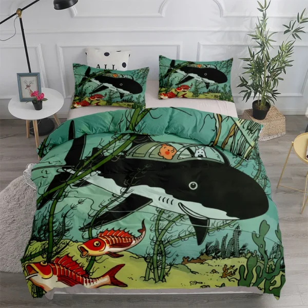 S5553375c78fb462a904e0fd244aae2590.webp Tintin Adventure Tales Children Duvet Cover Set
