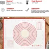 S598b2df47e1442ca9dd207291a39e7c4W.webp UNTIOR 1PCS Silicone Baking Mat Kneading Pad Dough Mat Pizza Cake Dough Maker Kitchen Cooking Grill Non-Stick Gadgets Bakeware