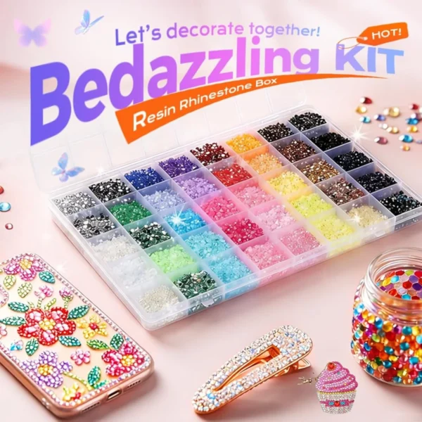 S5a397c3ebc814da1a59f848a25c8c372w.webp 2026 New Colorful DIY Resin Rhinestone Kit for Bedazzling