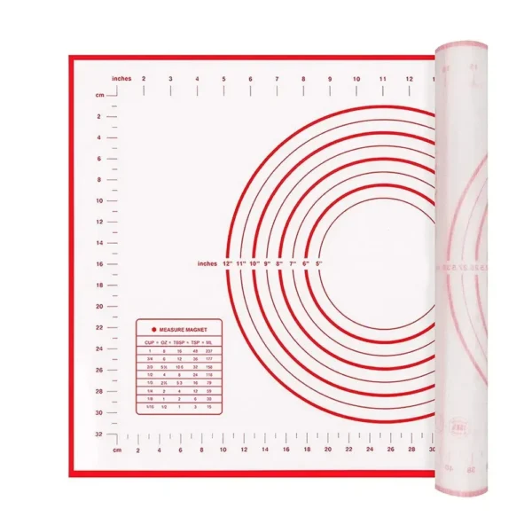 S5c393bdb741442ea8ade53777800f587S.webp UNTIOR 1PCS Silicone Baking Mat Kneading Pad Dough Mat Pizza Cake Dough Maker Kitchen Cooking Grill Non-Stick Gadgets Bakeware