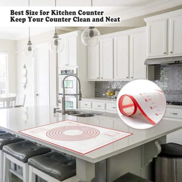 S605fee3457c848caa859fdbcc5391089C.webp UNTIOR 1PCS Silicone Baking Mat Kneading Pad Dough Mat Pizza Cake Dough Maker Kitchen Cooking Grill Non-Stick Gadgets Bakeware
