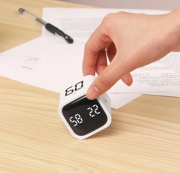 S642bdba01d1e46bda993fccce9835b5b8.webp Productivity Cube Timer Gravity Sensor Flipping LED Display 4 Preset Time Dual Modes Countdown Cooking Study Mini Digital Timer