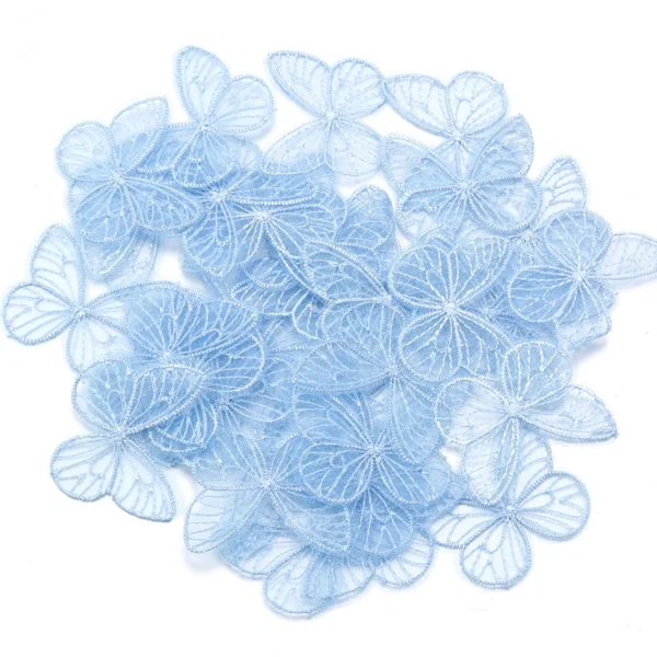 S65ef3cec8dd34150b6908ad6ef99158ba.webp 20Pcs/Lot 3.5*4.5cm Embroidery Fabric Butterfly Flowers