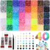 S66096be330dd459e81e8044dab57ed877.webp 2026 New Colorful DIY Resin Rhinestone Kit for Bedazzling