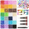 S66e7ee002b154ebb8a5d2a3f2c003f9fV.webp 2026 New Colorful DIY Resin Rhinestone Kit for Bedazzling