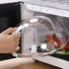 Microwave food splash proof cover, household oven heating cover, plate transparent cover, handle, cooking utensils accessories