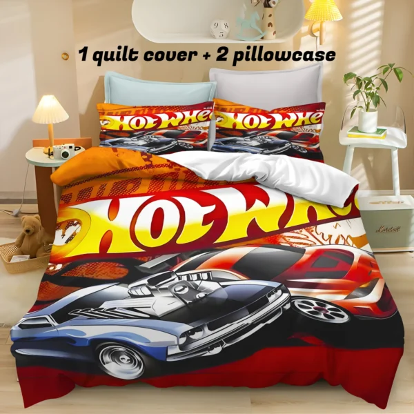S72e49784f34e4aaebbd1e1560b58d3dfR.webp Hot-wheel Duvet Cover